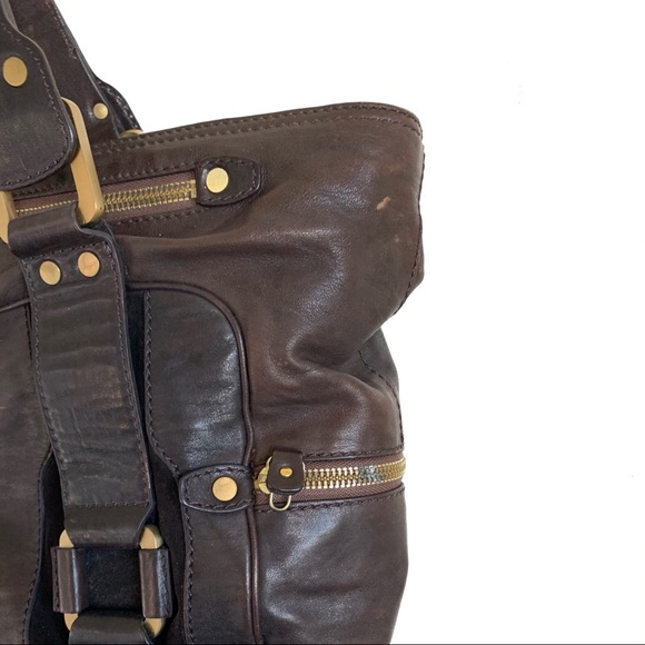 Jimmy Choo Chocolate Leather Tote - Picture 4 of 16